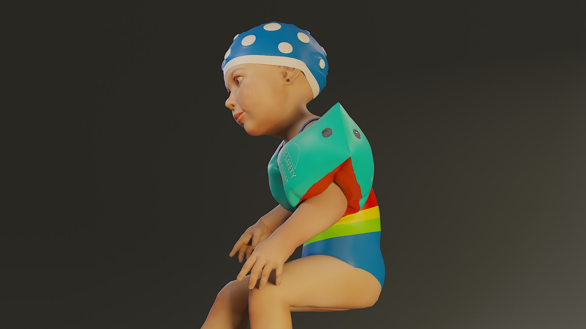 Child Female Swwimmingpool Swim Pool Model - TurboSquid 1690430
