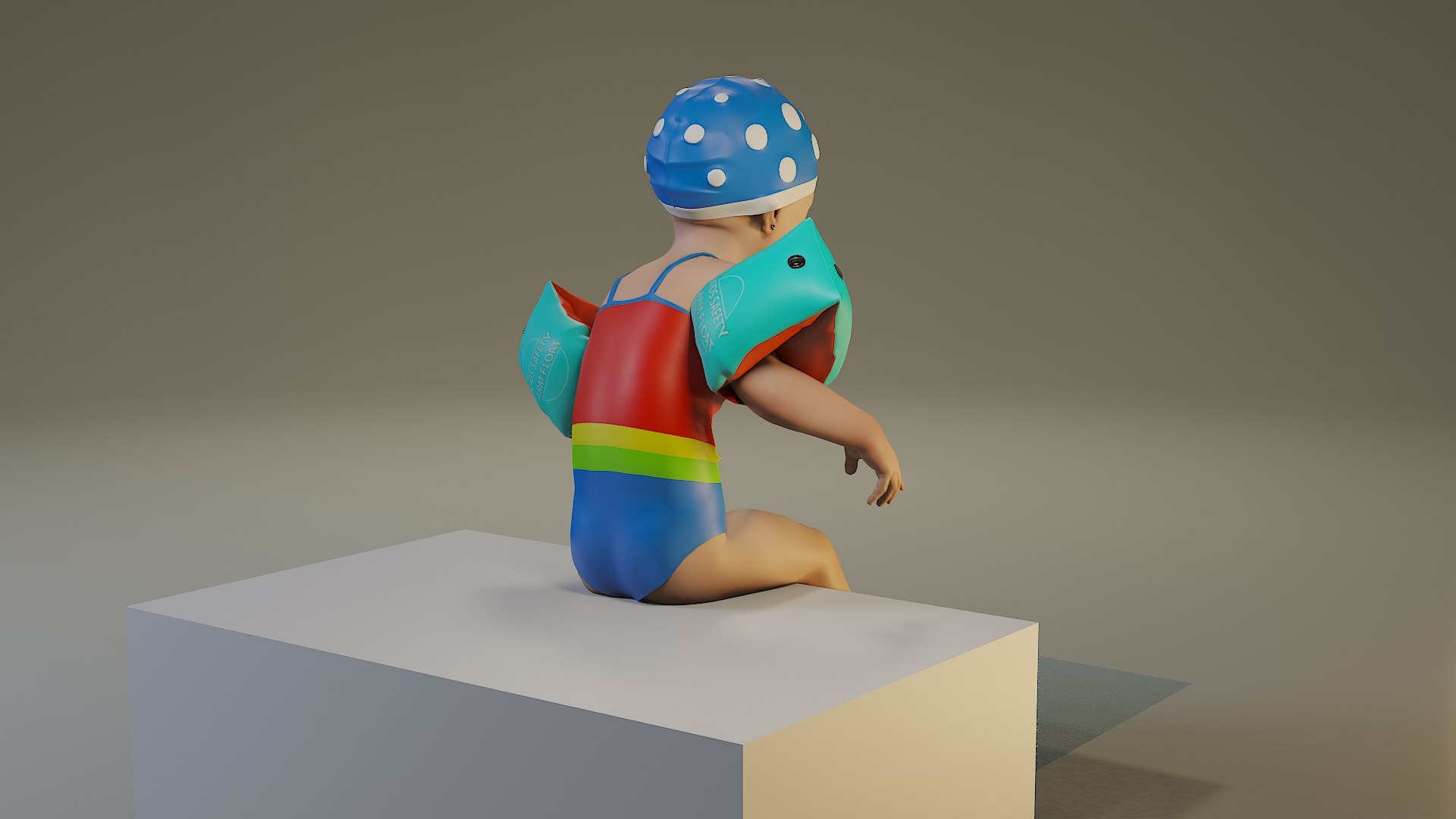 Child Female Swwimmingpool Swim Pool Model - TurboSquid 1690430