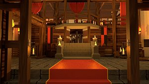 3D medieval guild hall