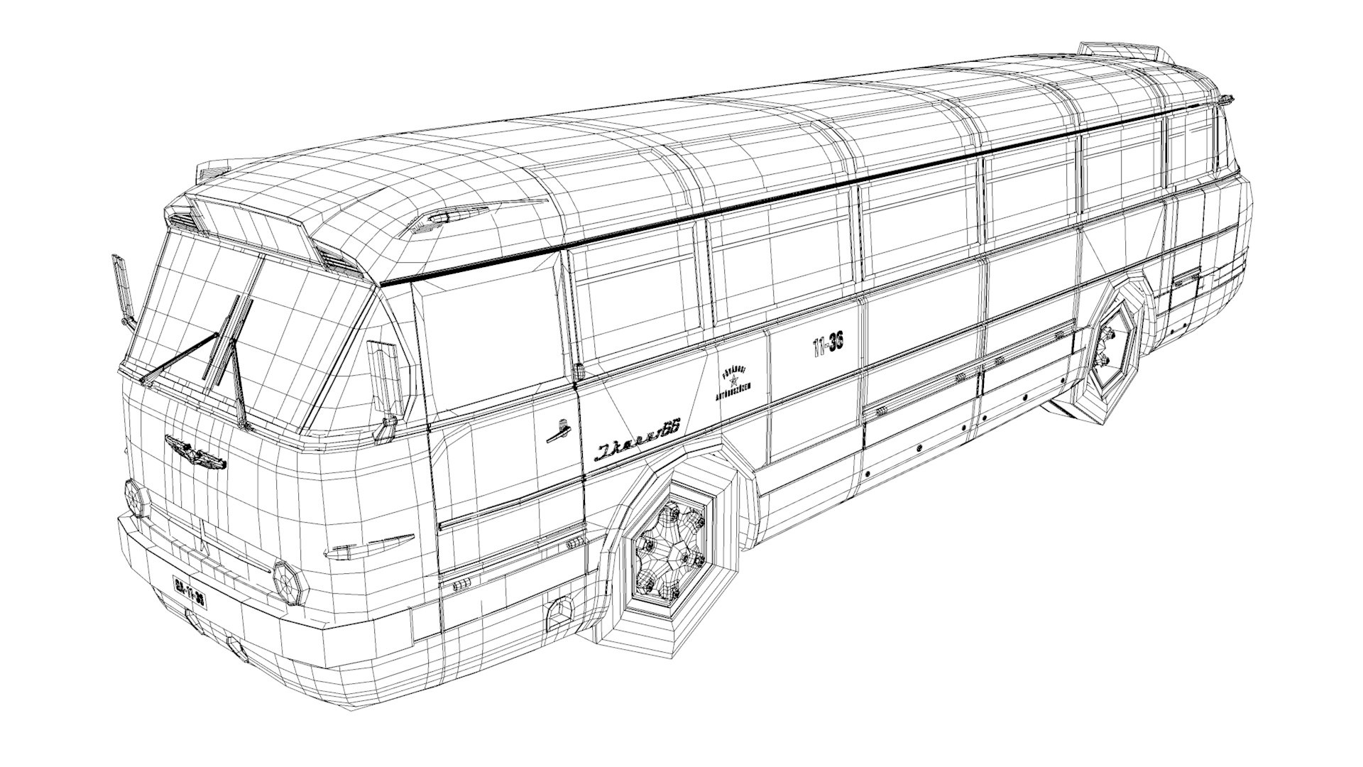 Ikarus 30 Hungarian City Bus 1951 3D model - TurboSquid 1904436