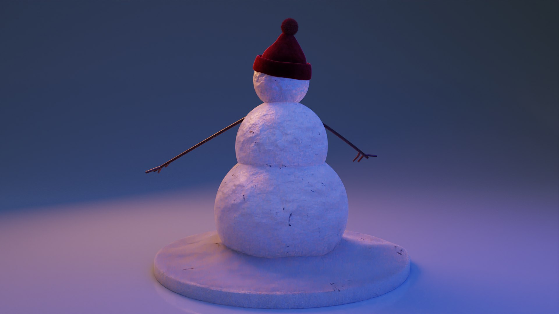 Snowman 3D Model - TurboSquid 2165594
