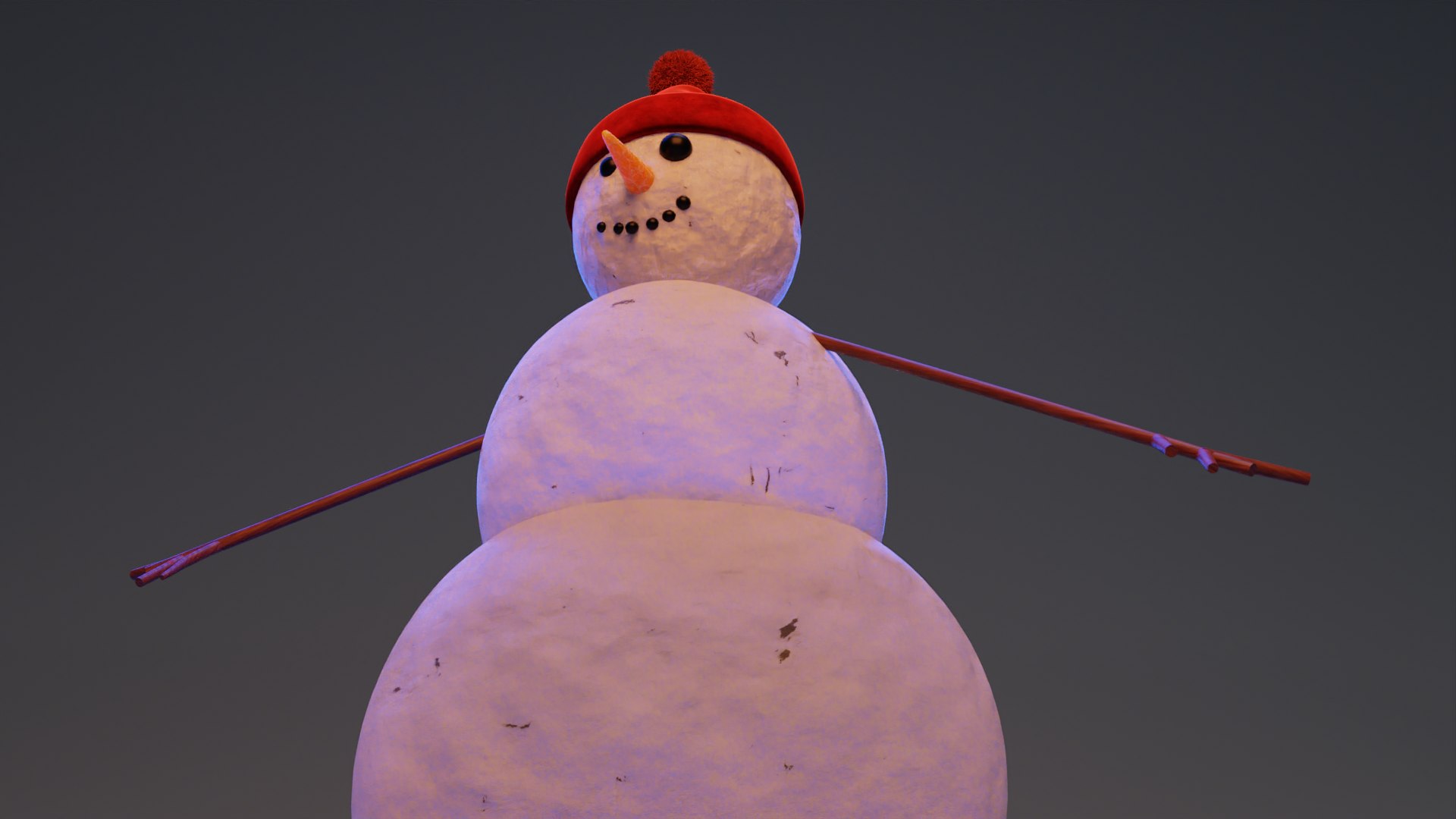 Snowman 3D Model - TurboSquid 2165594