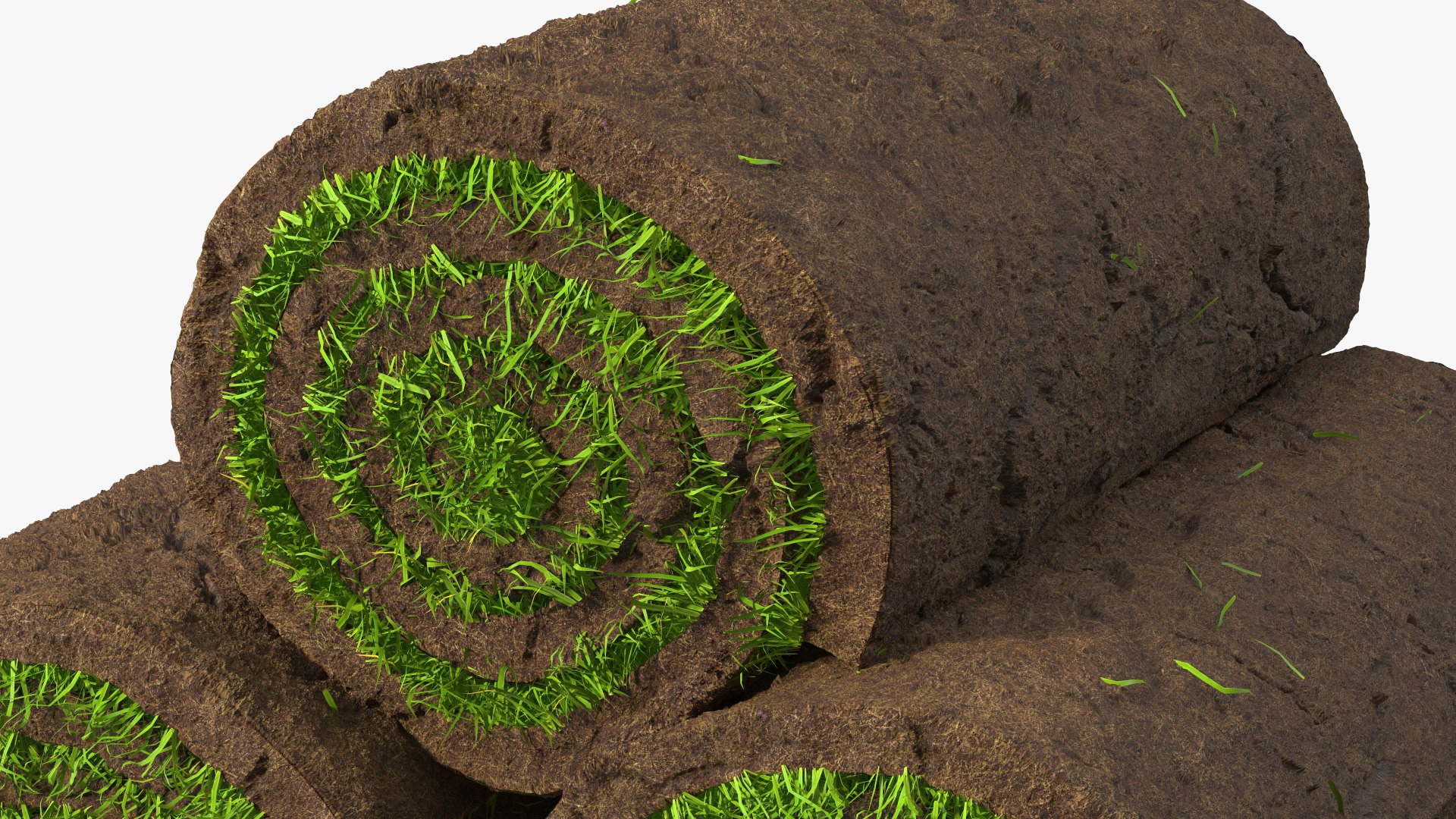 Rolled Lawn Small Stack Model - TurboSquid 1893512
