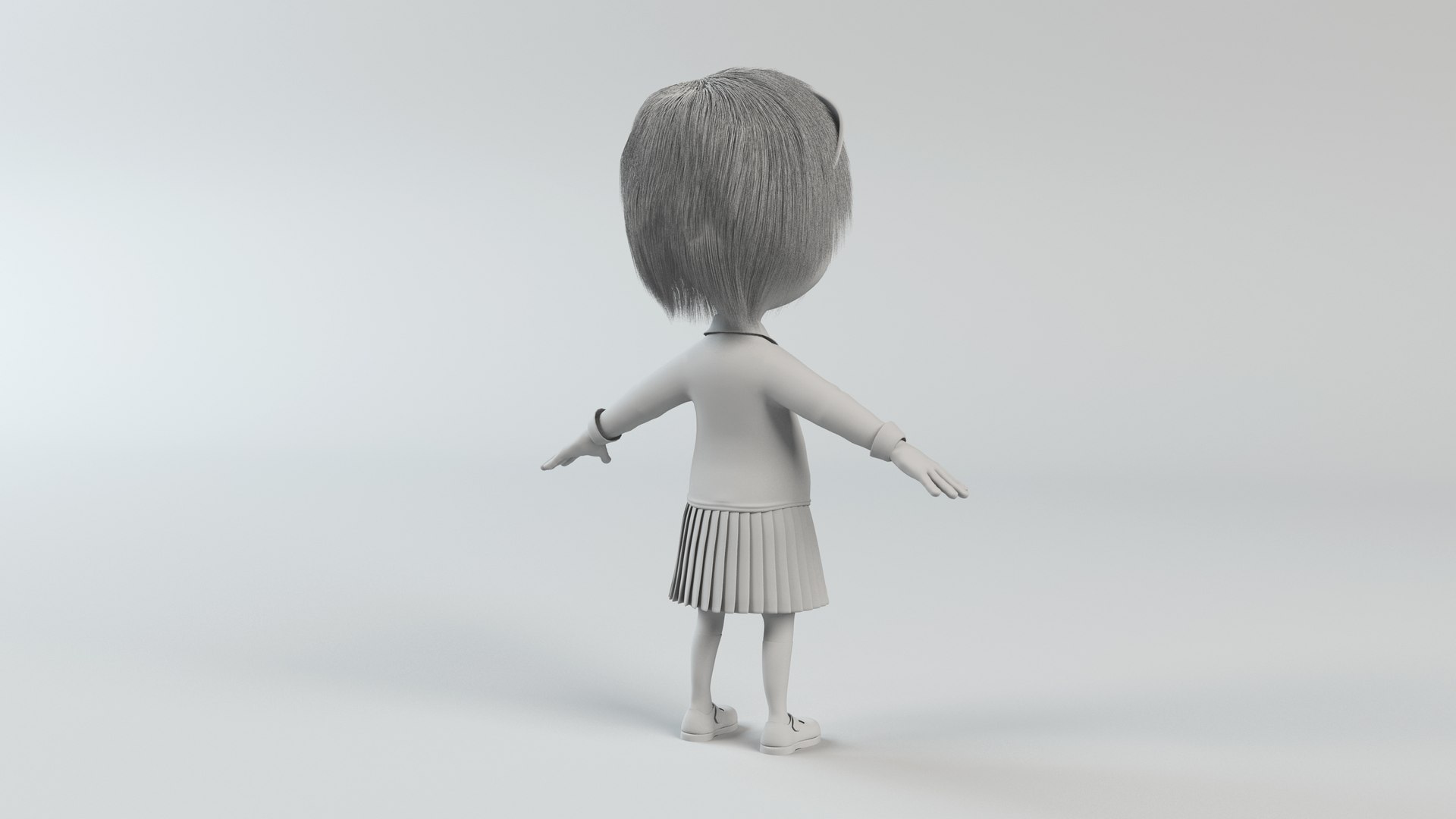3D body rig hair fur - TurboSquid 1374007