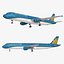 3D airbus 10 liveries airplane model
