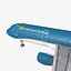 3D airbus 10 liveries airplane model