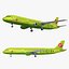 3D airbus 10 liveries airplane model