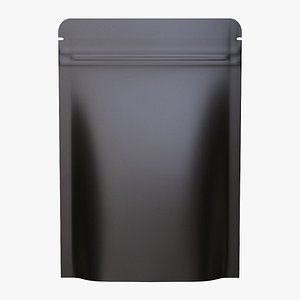 Mylar pouch plastic bag mockup 07 3D