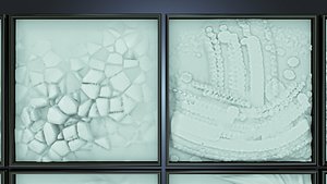 The grunge bas-reliefs