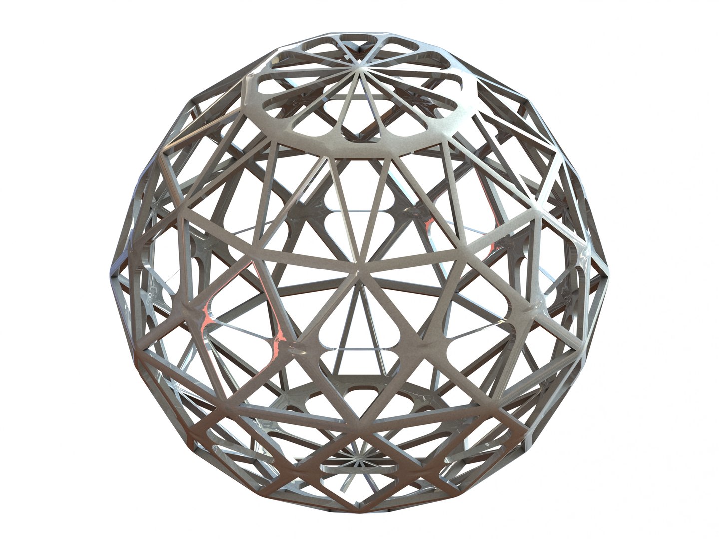 3D Wireframe Shape Geometric Sphere Cut Diamond model - TurboSquid 2162506