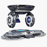 Sci-fi Time Machine Teleport Device PBR