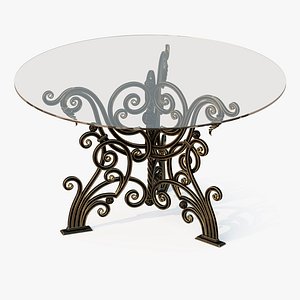 forged table 3d obj