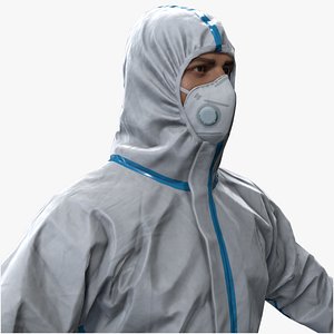 Medical Hazmat Suit Worker