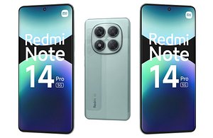 Xiaomi Redmi Note 14 Pro 5G Green Low Poly 3D model