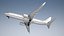 3D Boeing 737-8H4 Generic White
