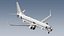 3D Boeing 737-8H4 Generic White