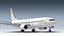 3D Boeing 737-8H4 Generic White
