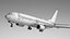 3D Boeing 737-8H4 Generic White