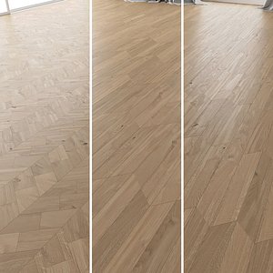 parquet oak molasses sanded 3D