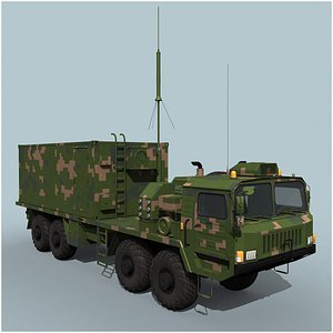 3D HQ-9 TWS-312 Command Post model