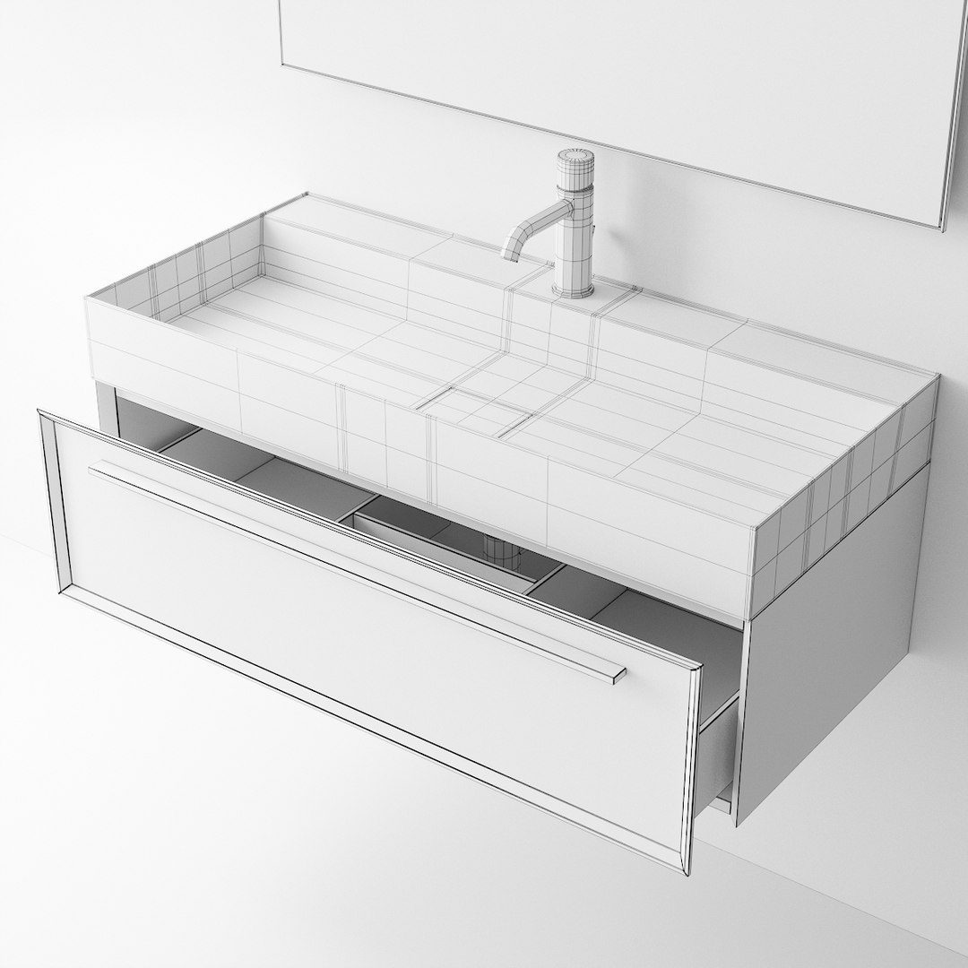 7 0 Vanity Unit 3D Model - TurboSquid 1499023