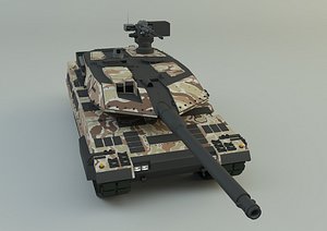 Leopard 2A6 military tank 3D model