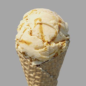 ice cream waffle cone model