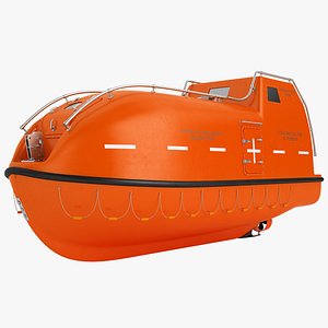 3D lifeboat life boat model