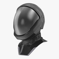 Sci Fi Astronaut Helmet Black