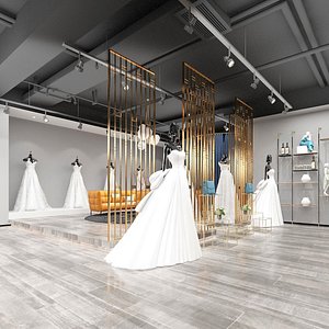 Full Wedding Dress Design Studio 3D model
