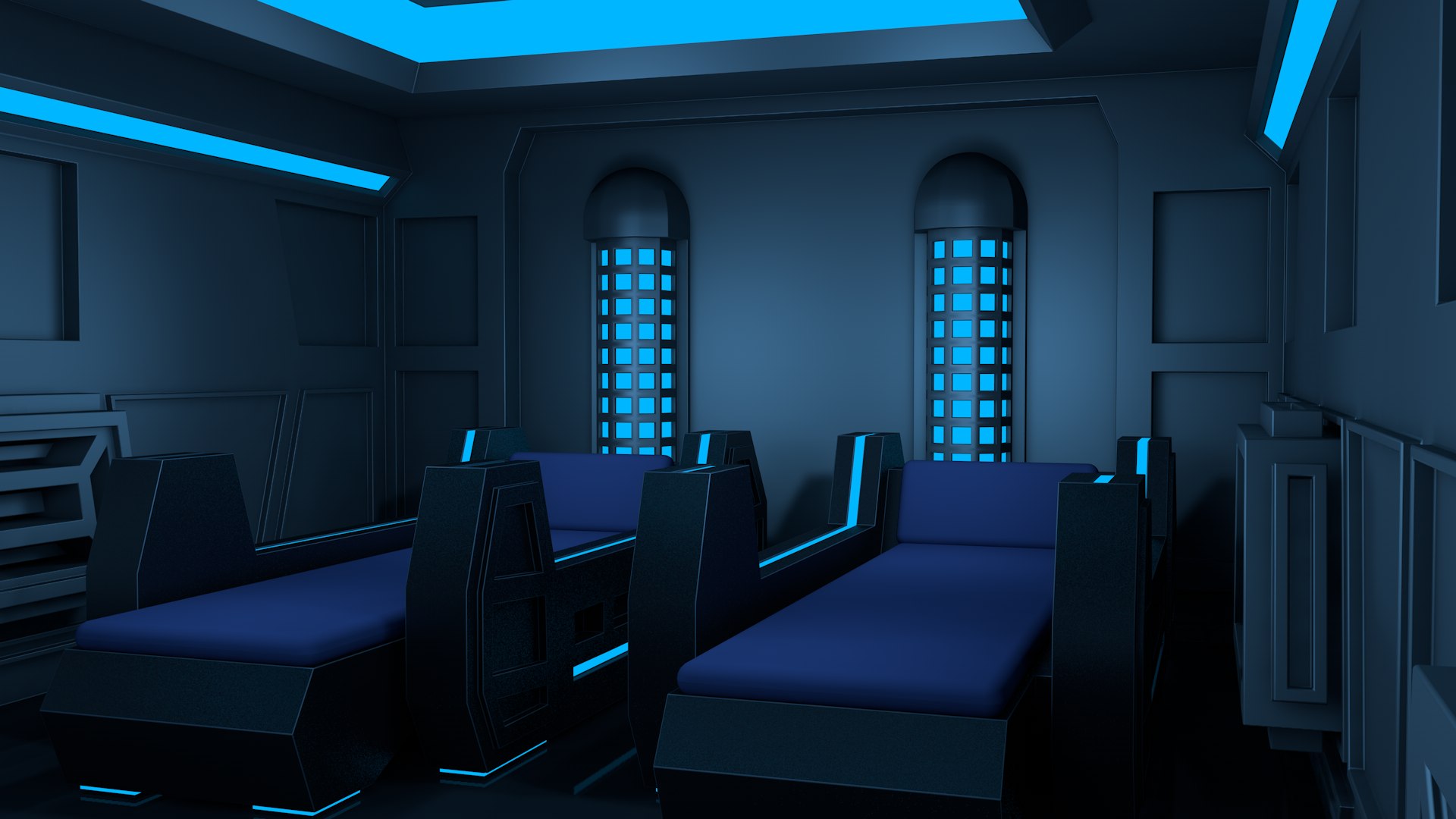 3D Sci Fi Room Model - TurboSquid 2236834