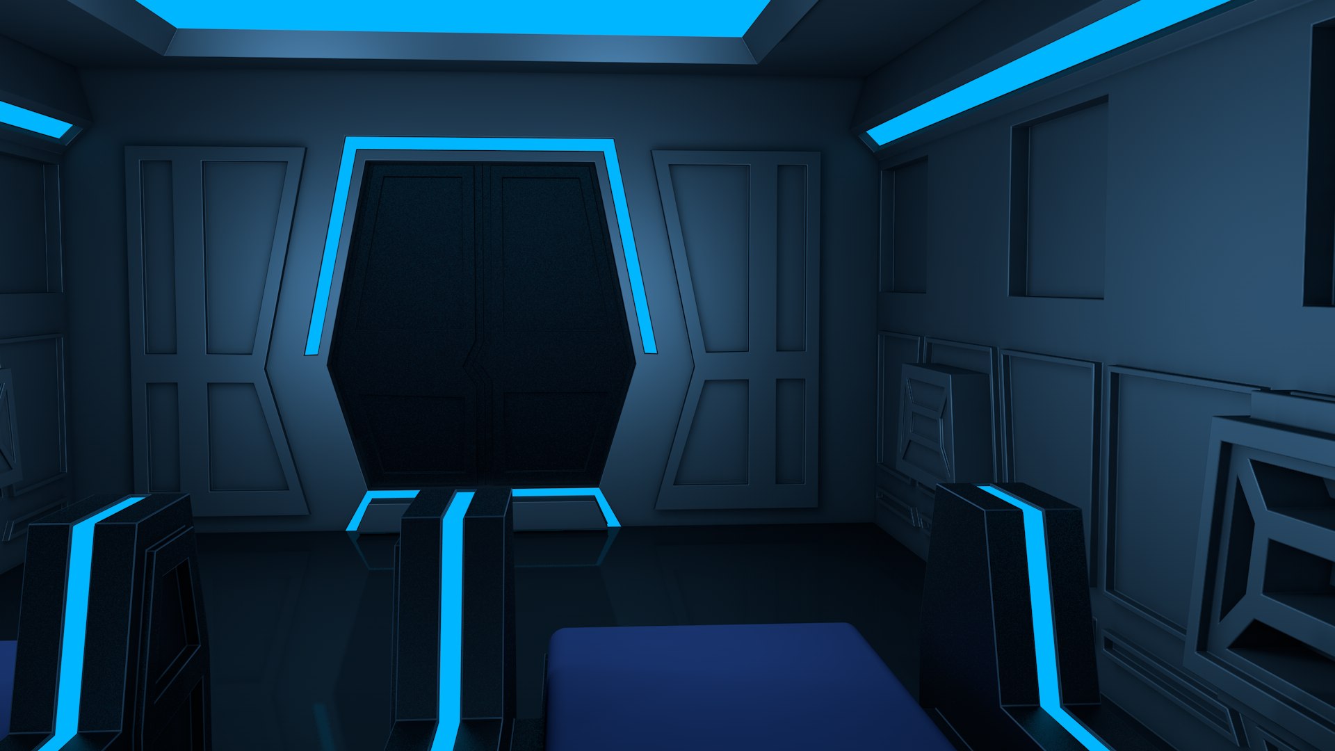 3D Sci Fi Room Model - TurboSquid 2236834