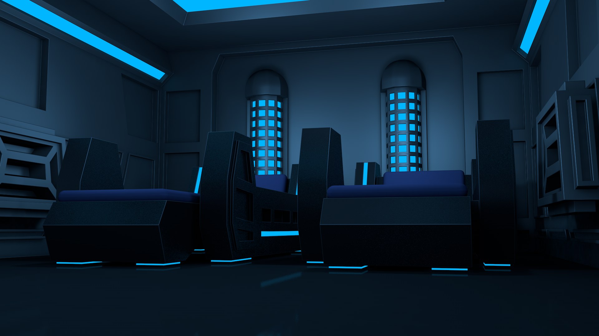 3D Sci Fi Room Model - TurboSquid 2236834