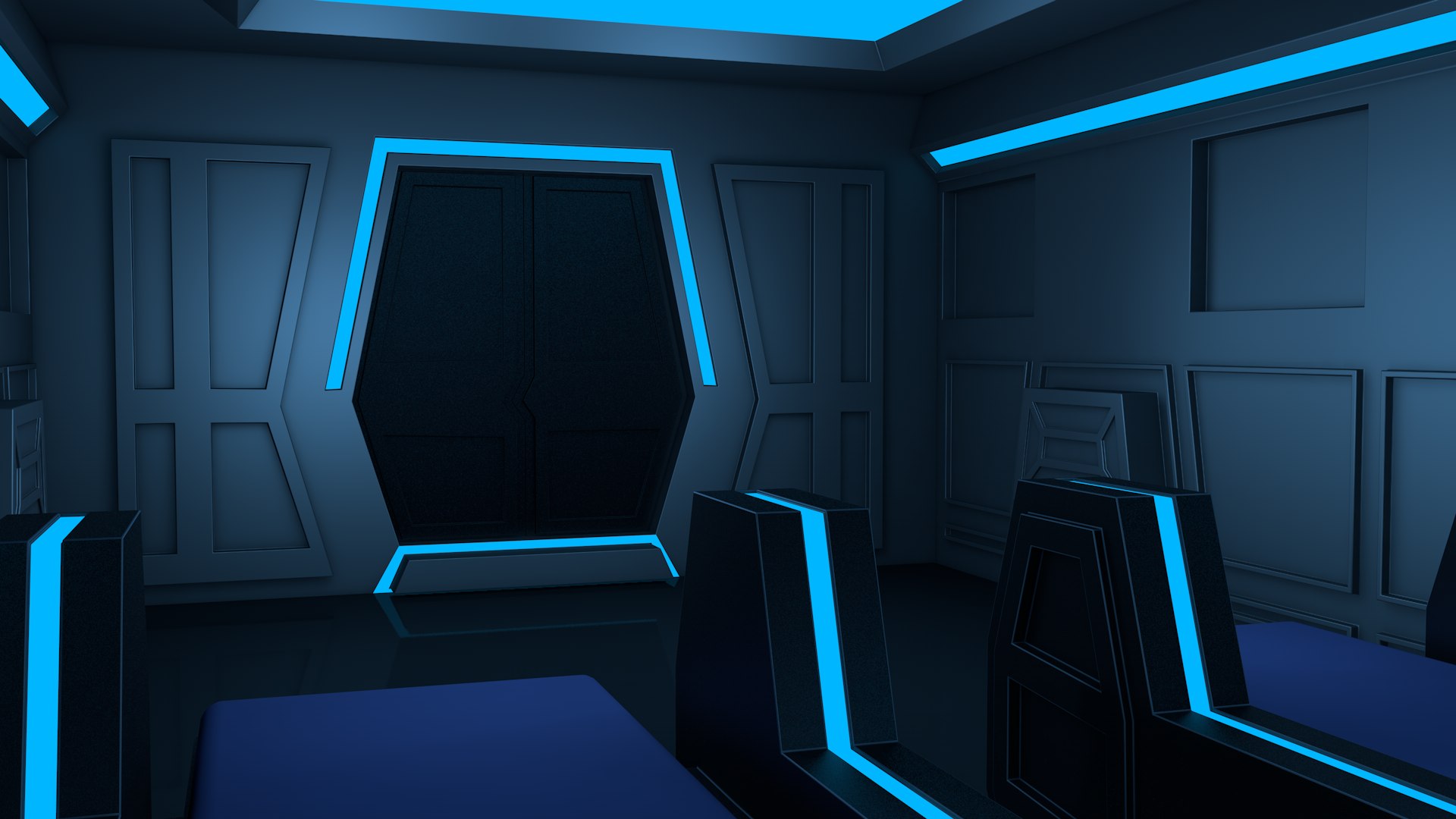 3D Sci Fi Room Model - TurboSquid 2236834
