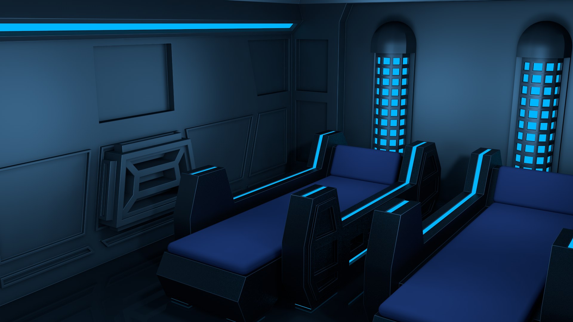 3D Sci Fi Room Model - TurboSquid 2236834