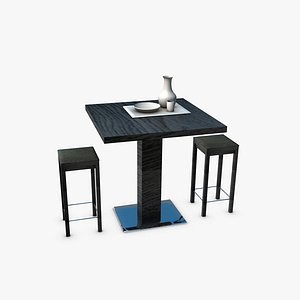 3d model of table stools
