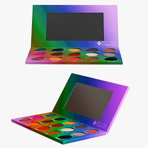 3D Gradient Glow Glitter Makeup Palette model