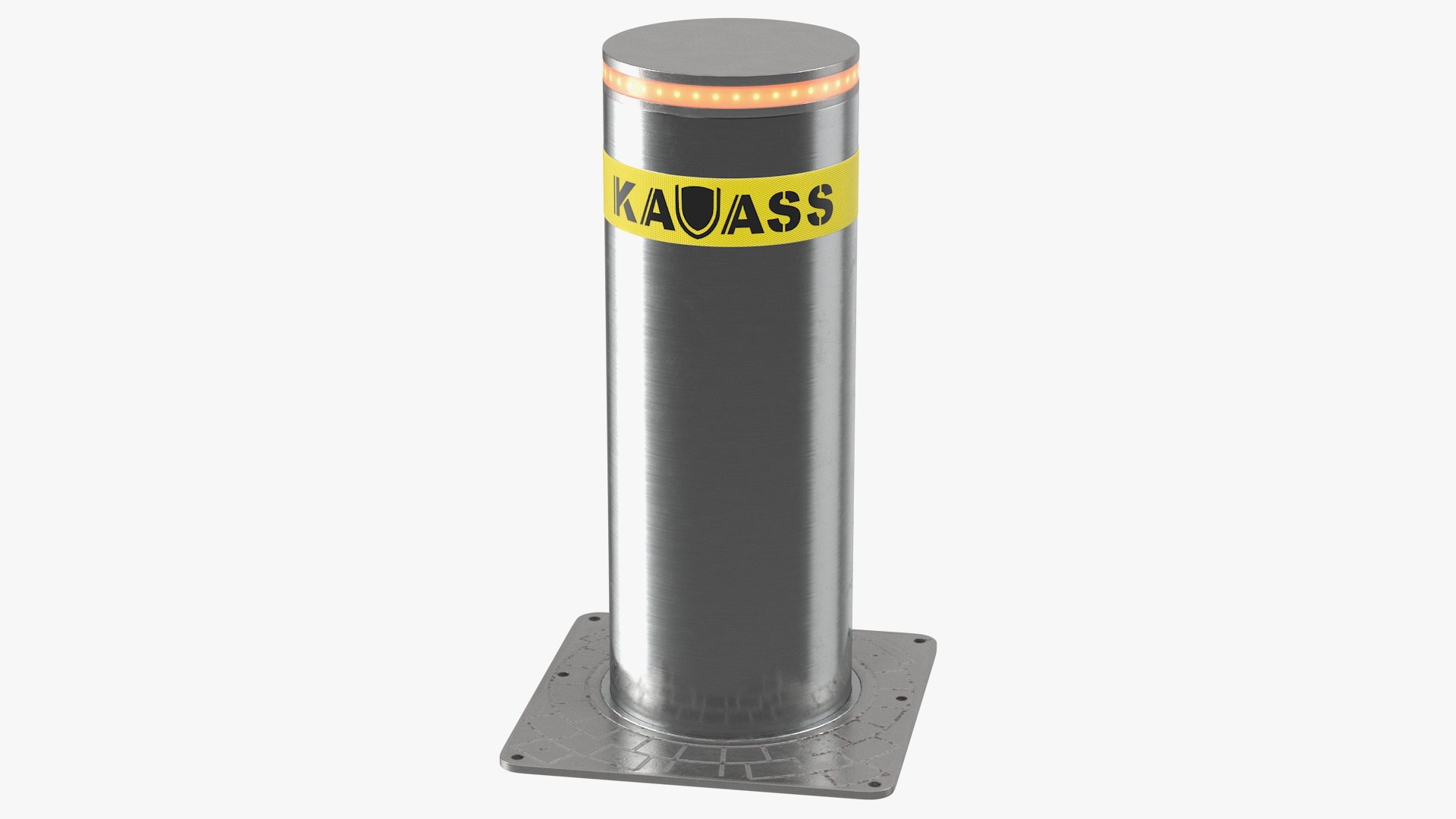 Kavass Retractable Security Bollard 3D model preview
