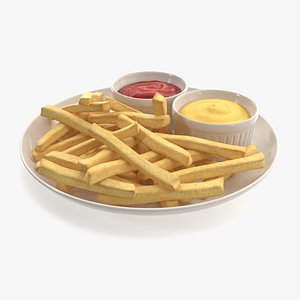 French Fries with Sauces