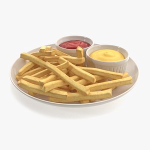 French Fries with Sauces