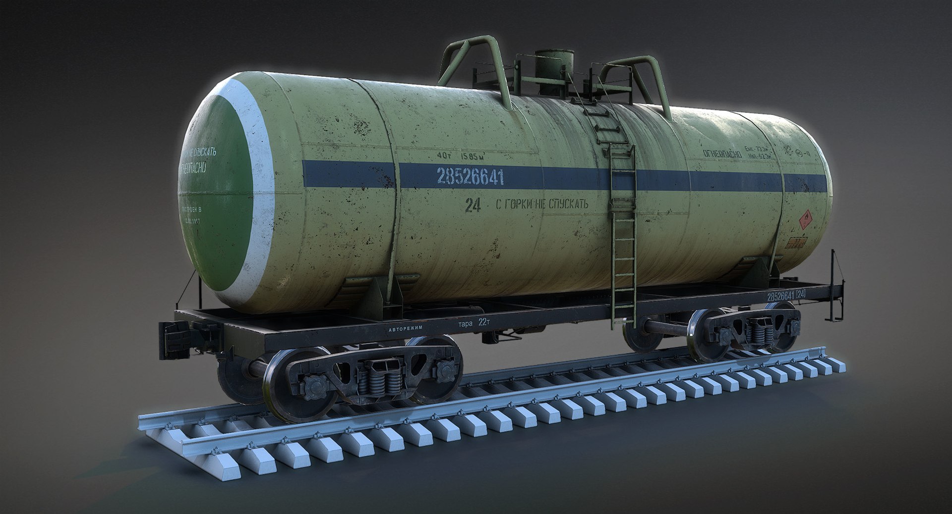 Low-poly Tank Wagon 3D Model - TurboSquid 1218874