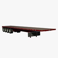 Doepker 53ft Flatdeck Quad Axle