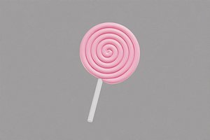 Swirl Lollipop 3D model