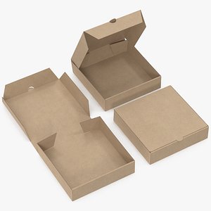 3D pizza boxes kraft paper