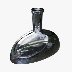 3D Bottle Half Round model