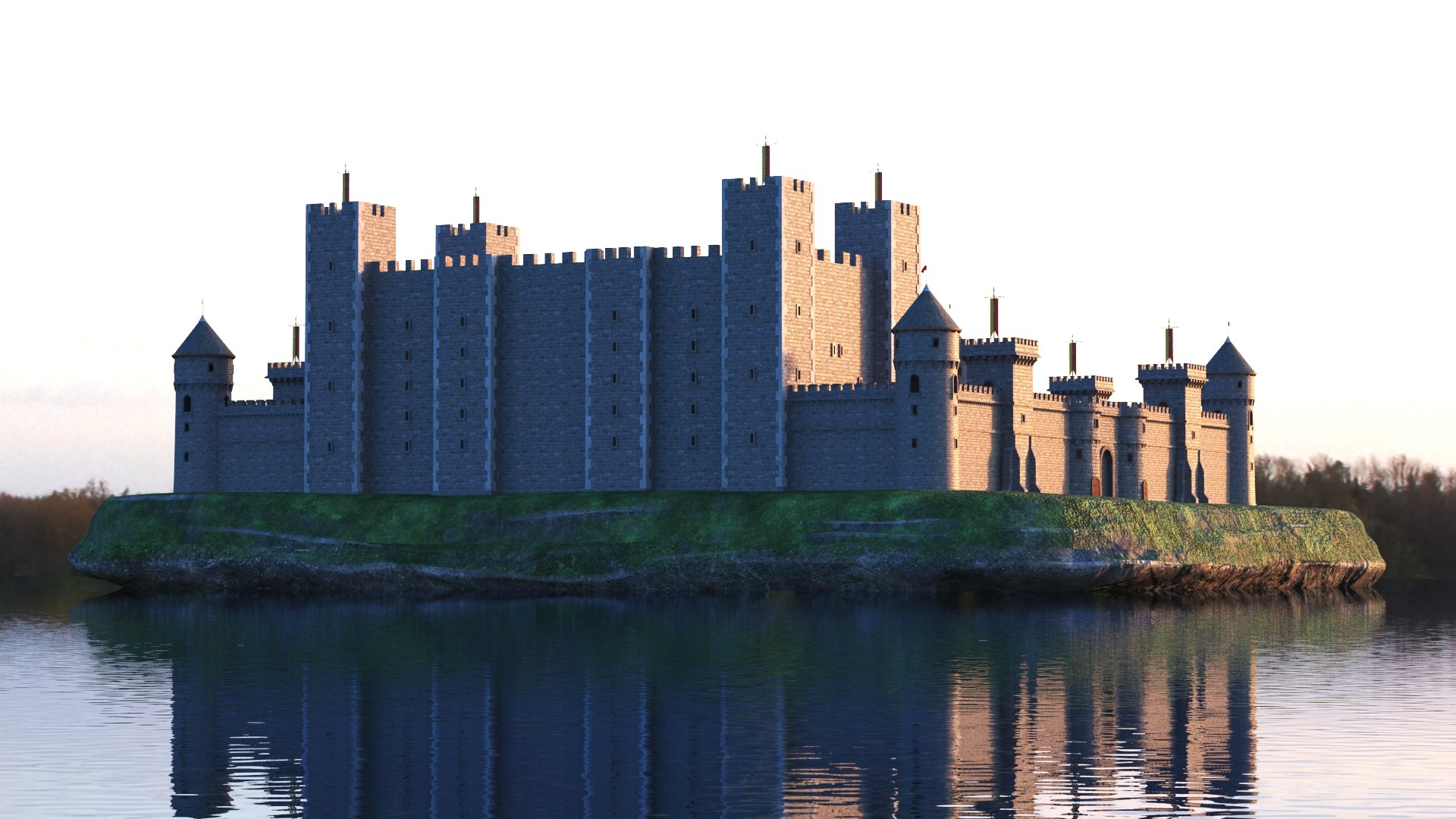3D Real Castle Scene Model - TurboSquid 1454518