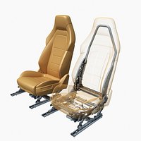Car seat belt frame