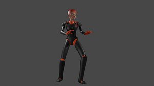 Futuristic Soldier Girl