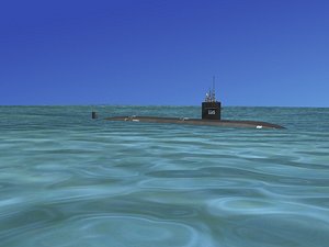 ship los angeles class submarine 3d ma