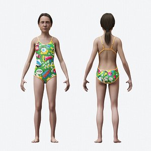 Girl in swimsuit model